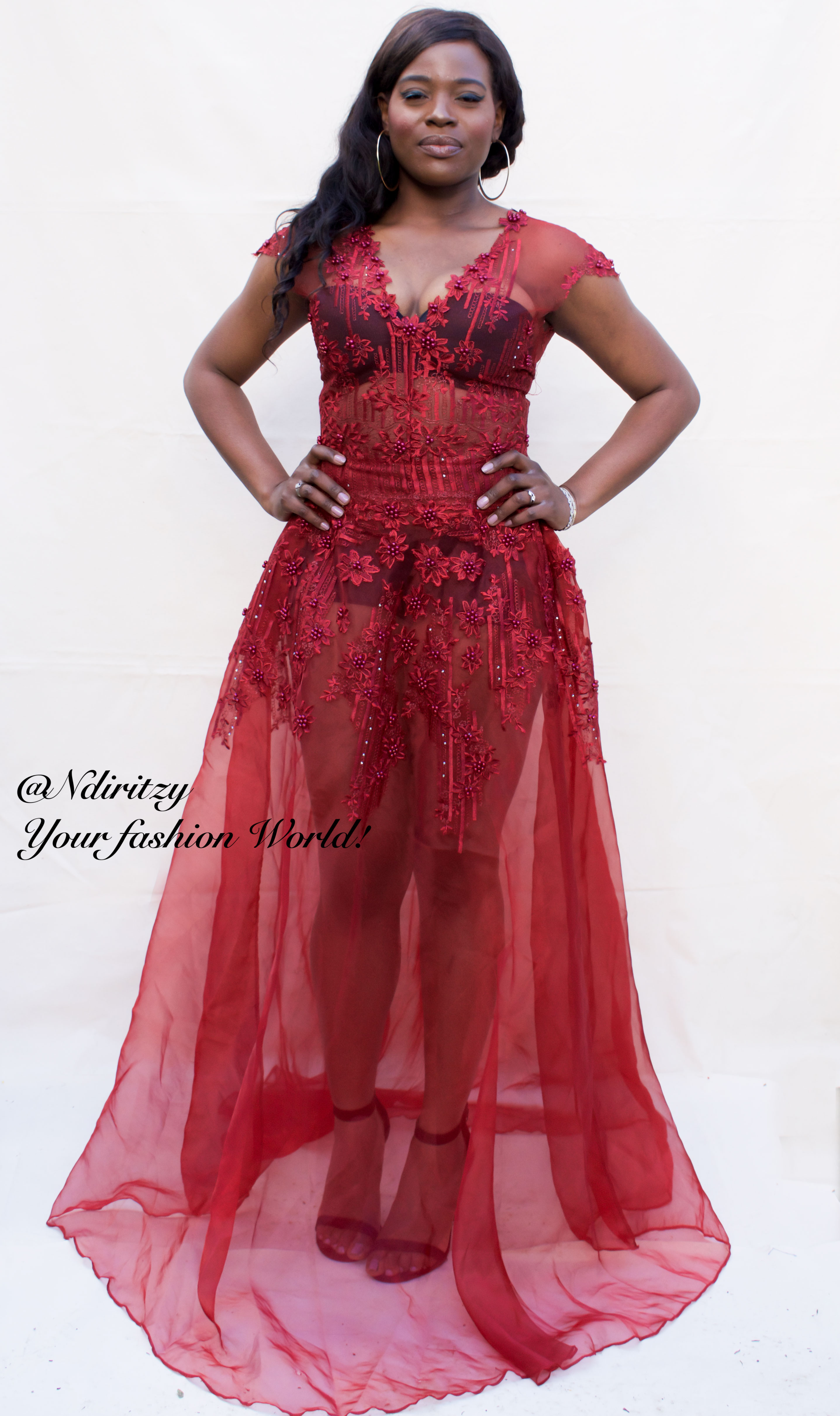Red Organza Dress